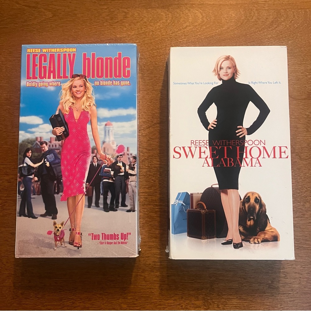 Legally Blonde and Sweet Home Alabama VHS Tapes - Vintage VHS - VHS tapes